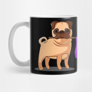 Pull Dog Rainbow Flag Costume Gift Mug